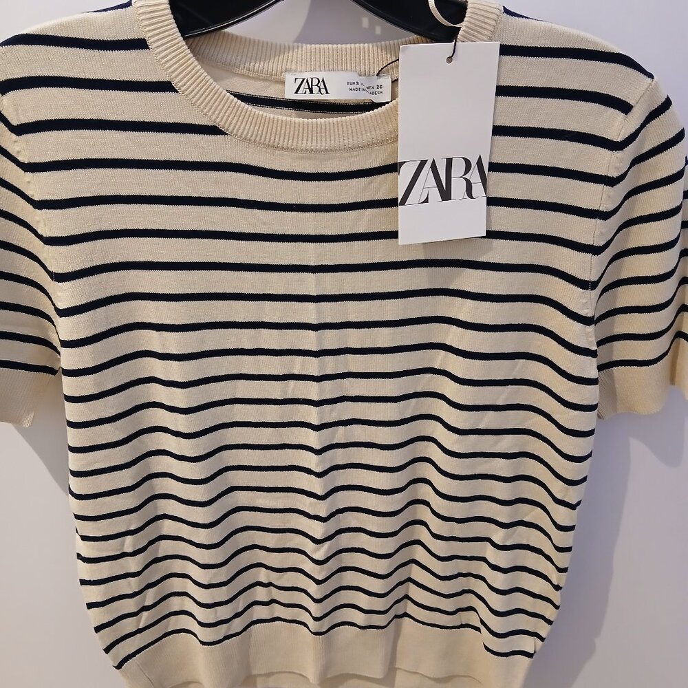 Zara Nautical Stripes Knit Top